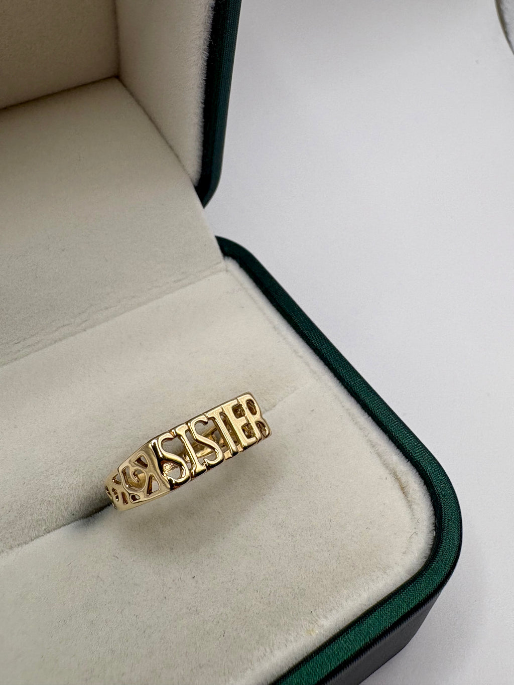 9ct gold sister ring