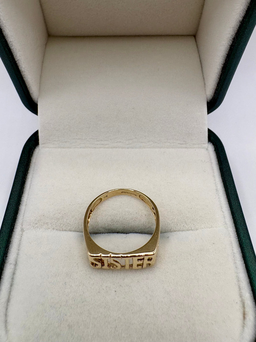 9ct gold sister ring
