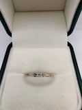 9ct gold diamond half eternity ring
