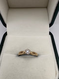 9ct gold diamond ring