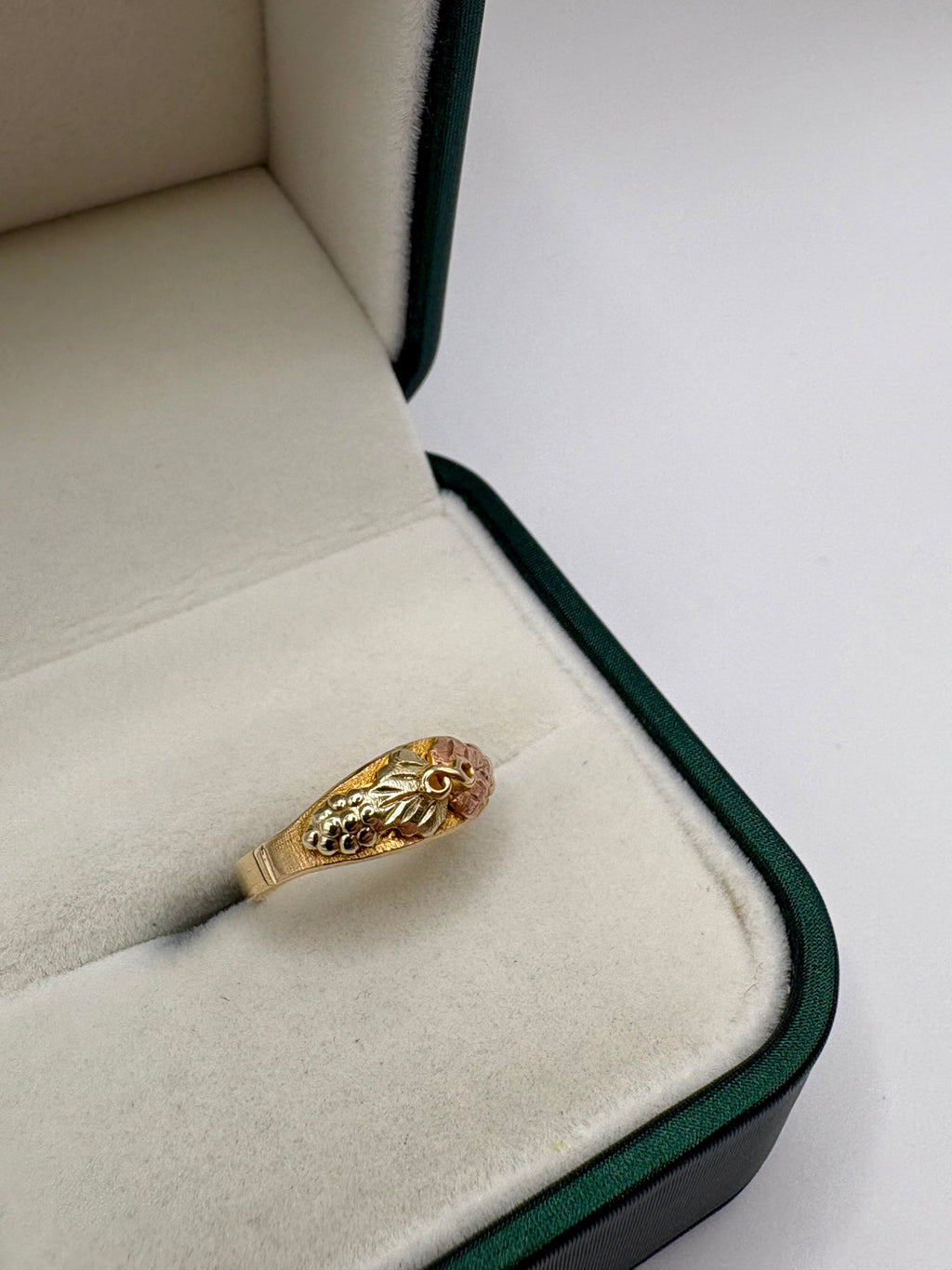9ct gold two tone infinity ring