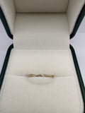 9ct gold tidal wave ring