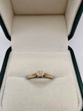 9ct gold diamond ring