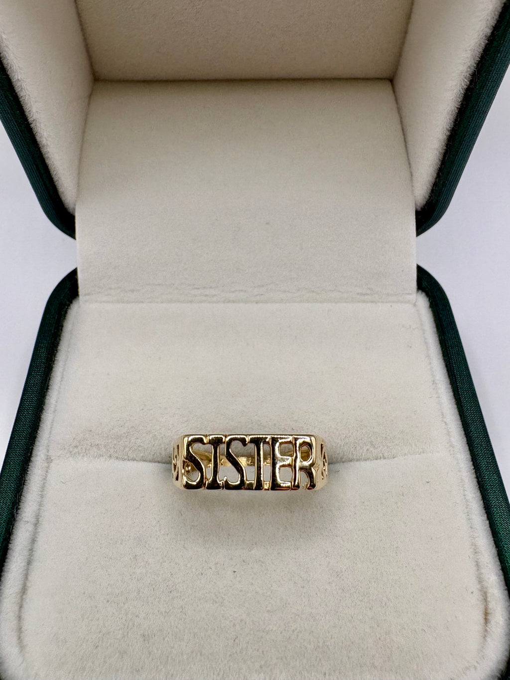 9ct gold sister ring