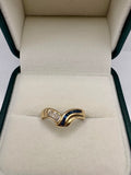 14ct gold sapphire and diamond ring