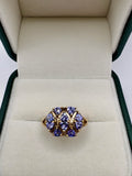 9ct gold tanzanite ring
