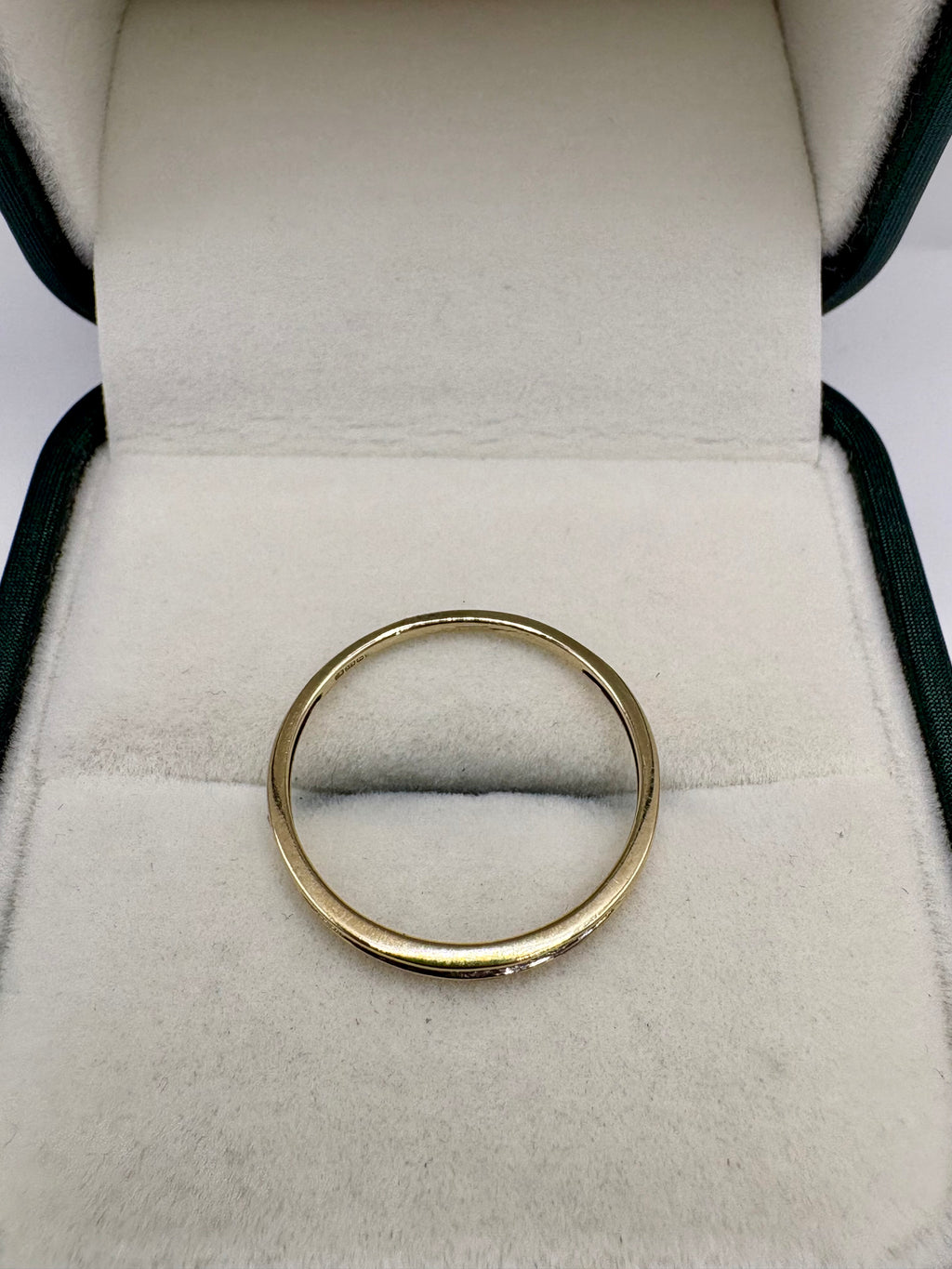 9ct gold diamond half eternity ring