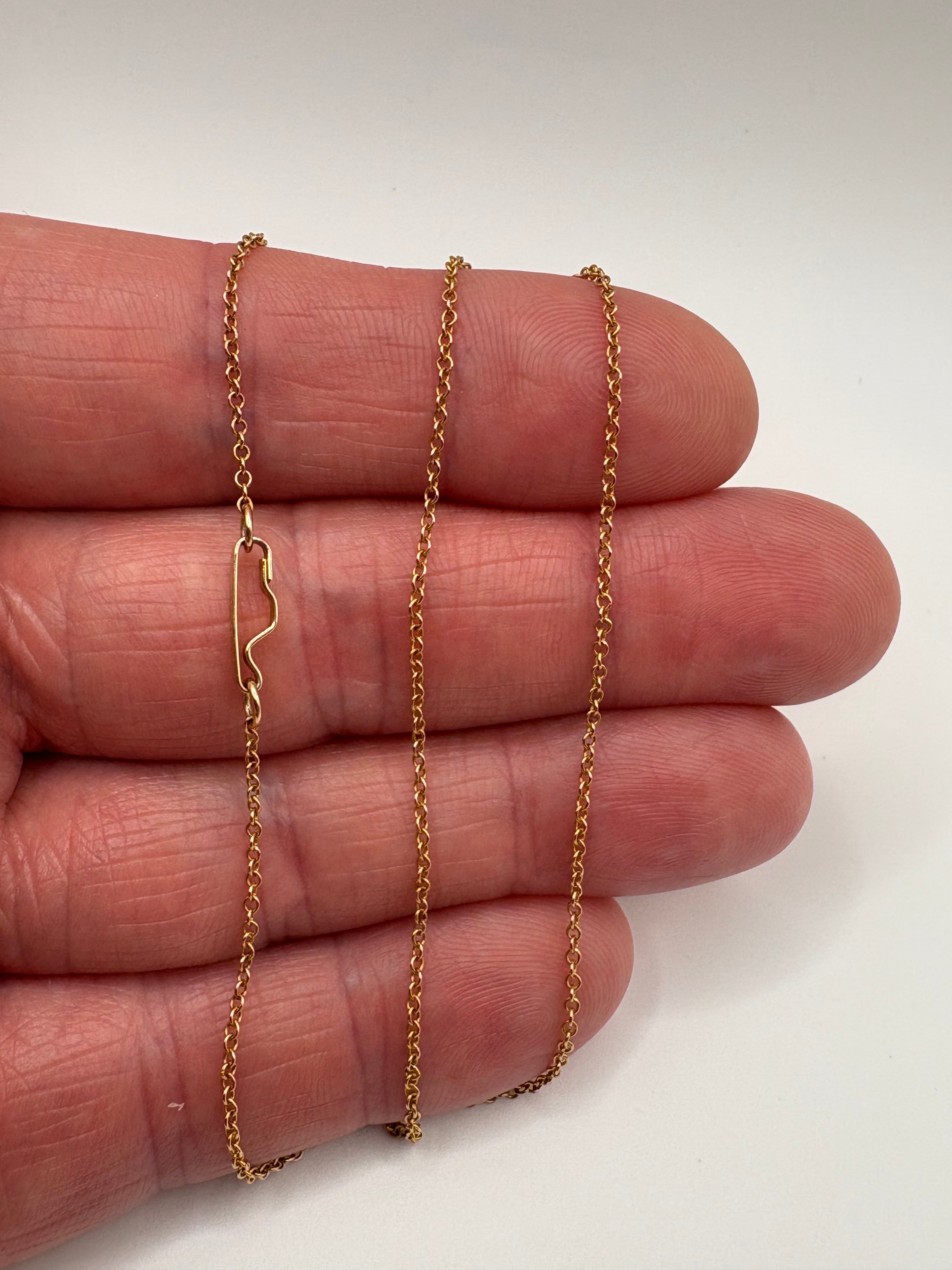9ct gold 16inch chain (6)