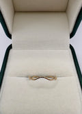 9ct gold wavy ring
