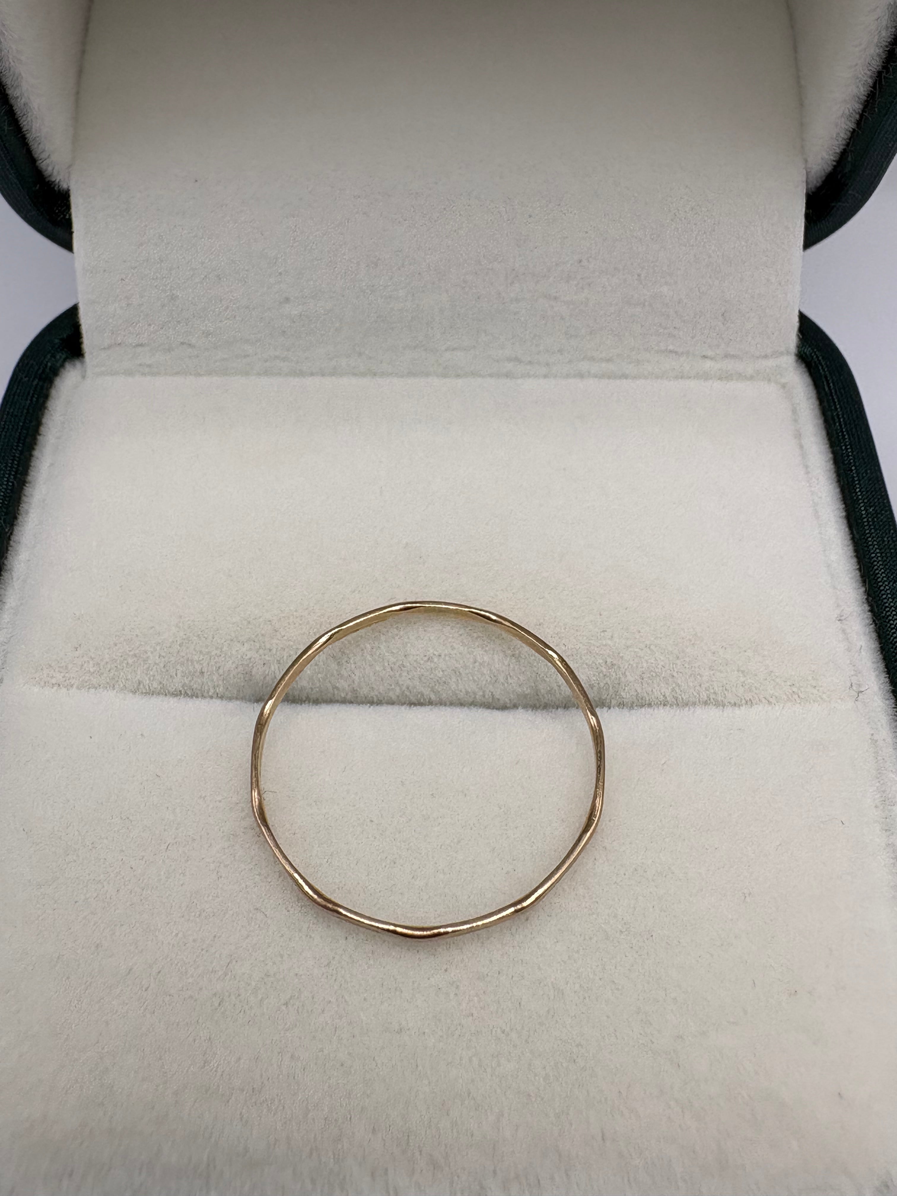 9ct gold vintage stacking band
