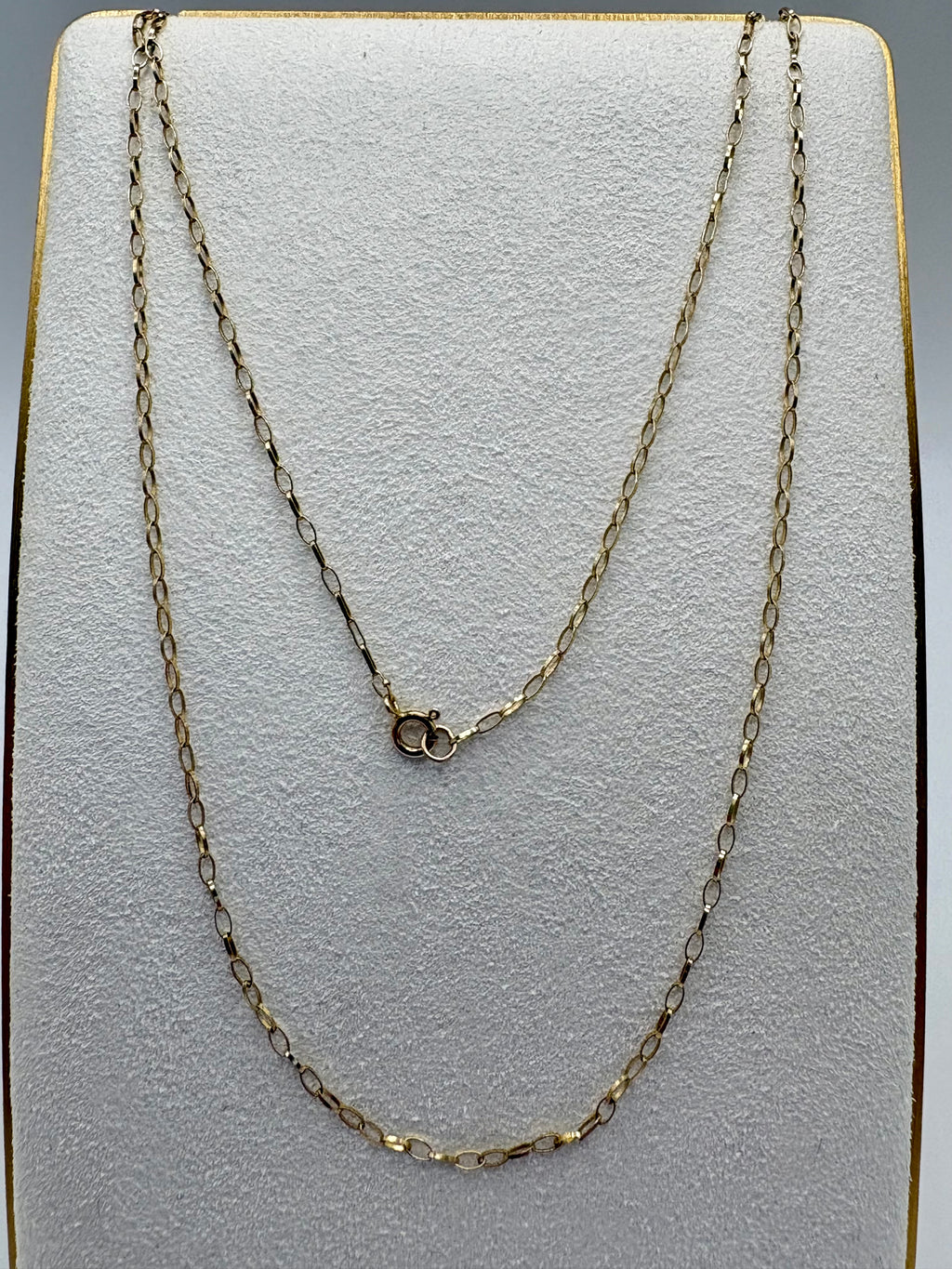 9ct gold 16 inch belcher chain (3)