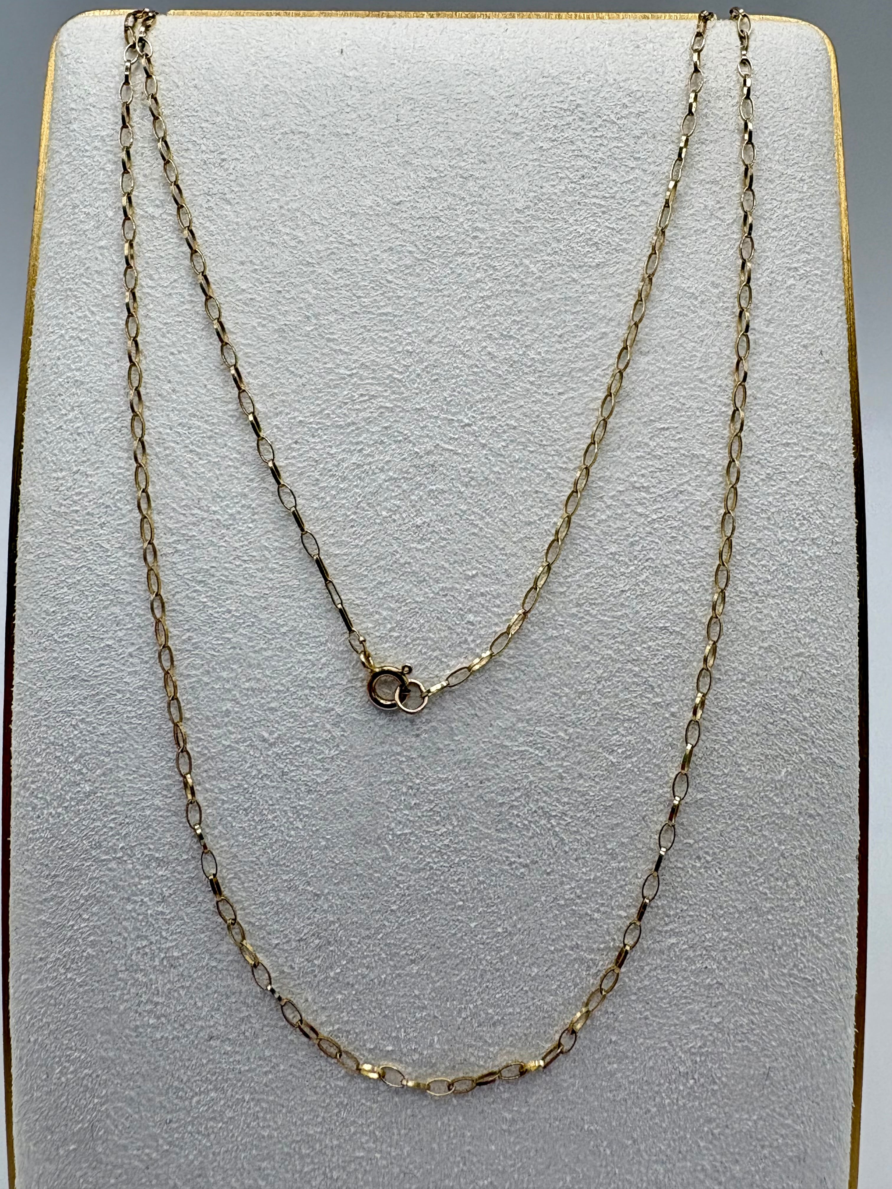 9ct gold 16 inch belcher chain (3)