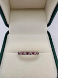9ct gold ruby and diamond ring