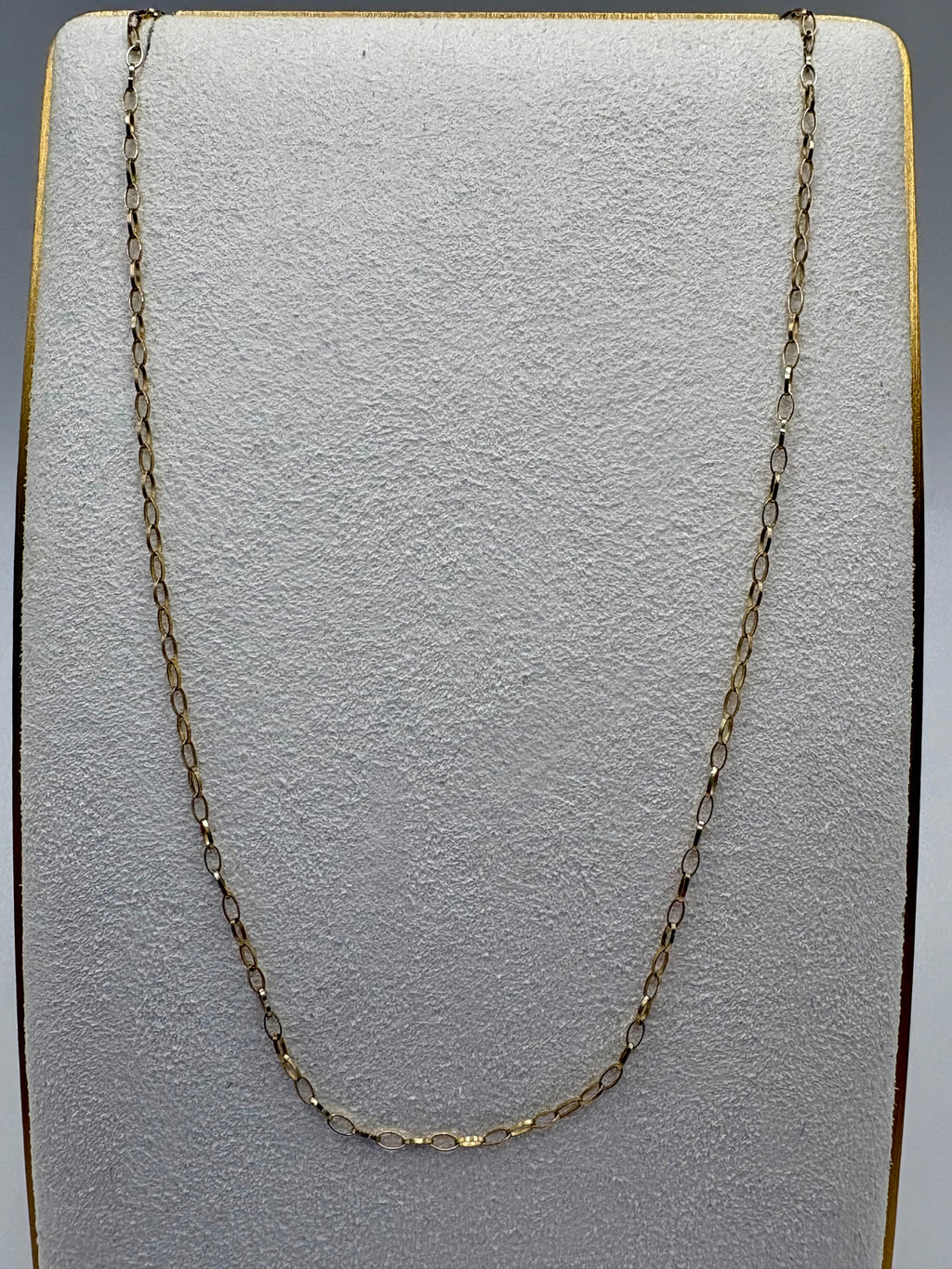 9ct gold 16 inch belcher chain (3)
