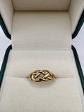 9ct gold celtic style ring