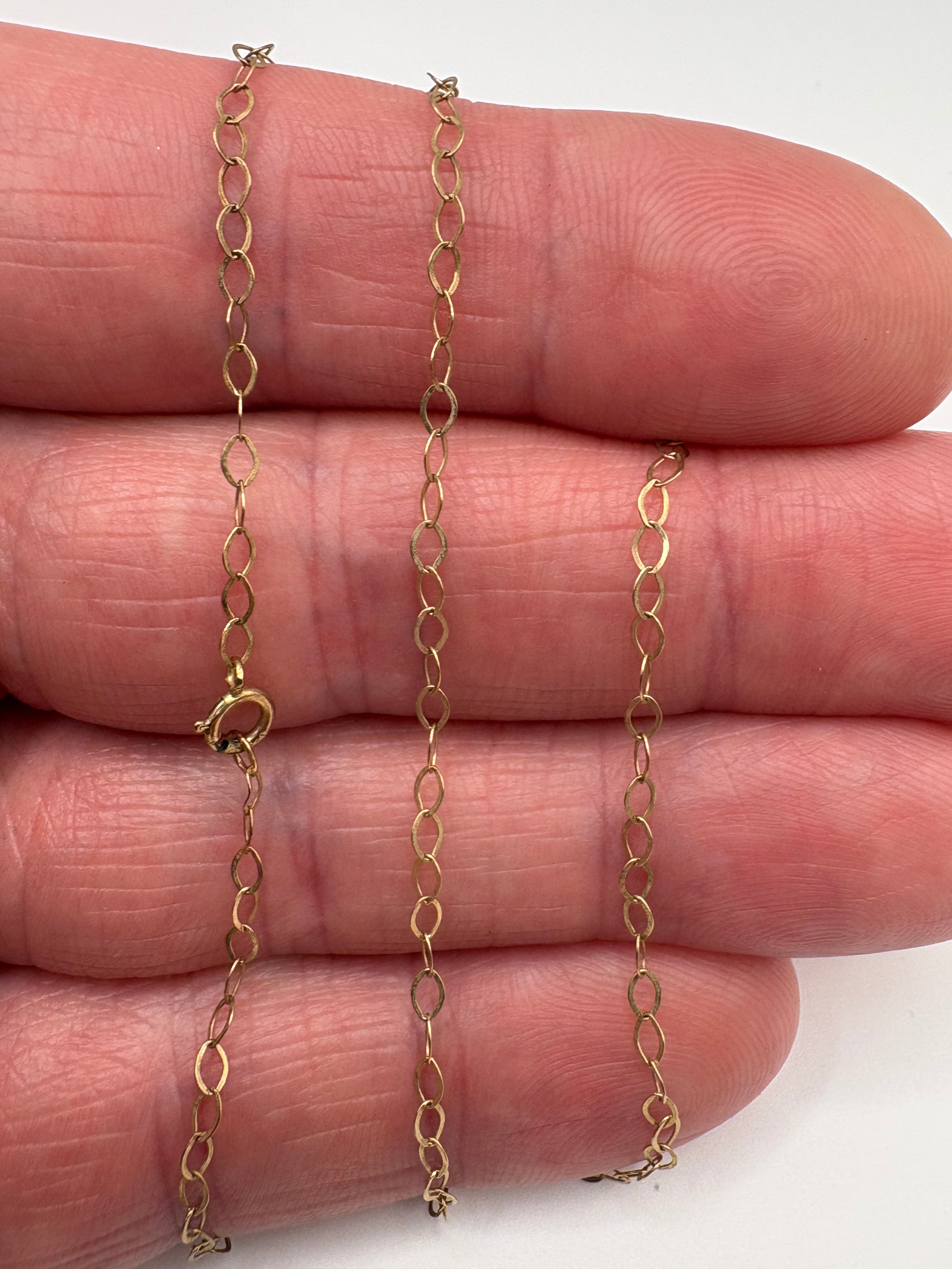 9ct gold 18 inch chain (10)