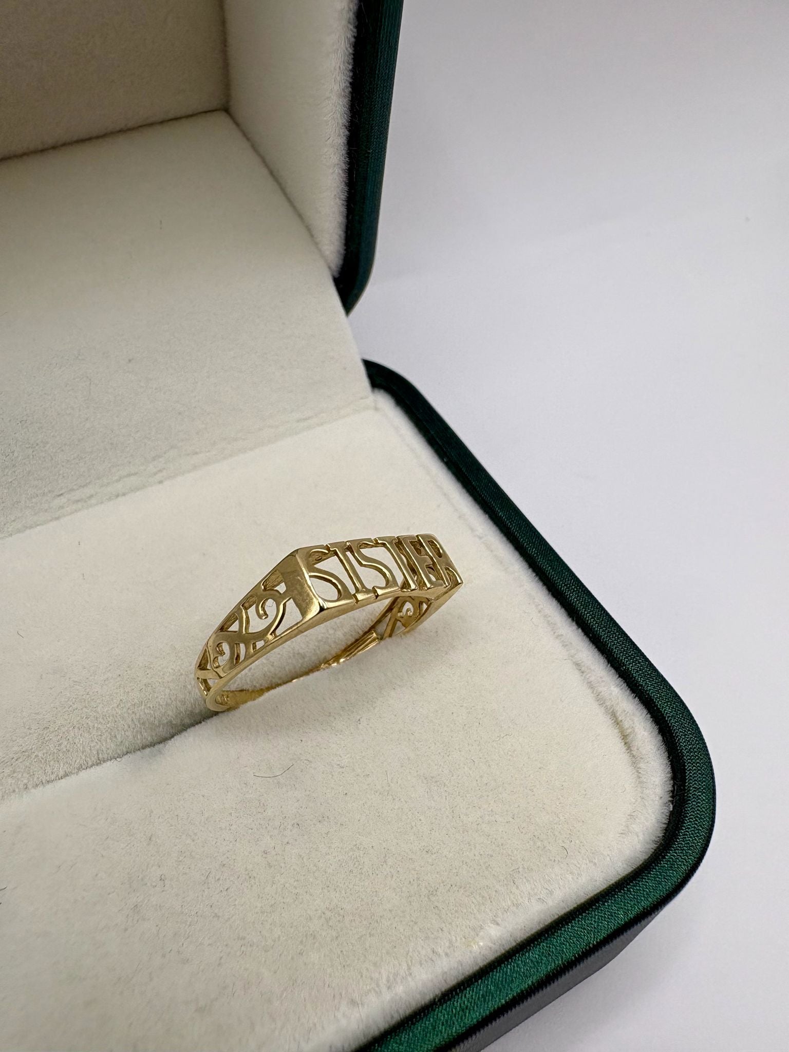 9ct gold sister ring