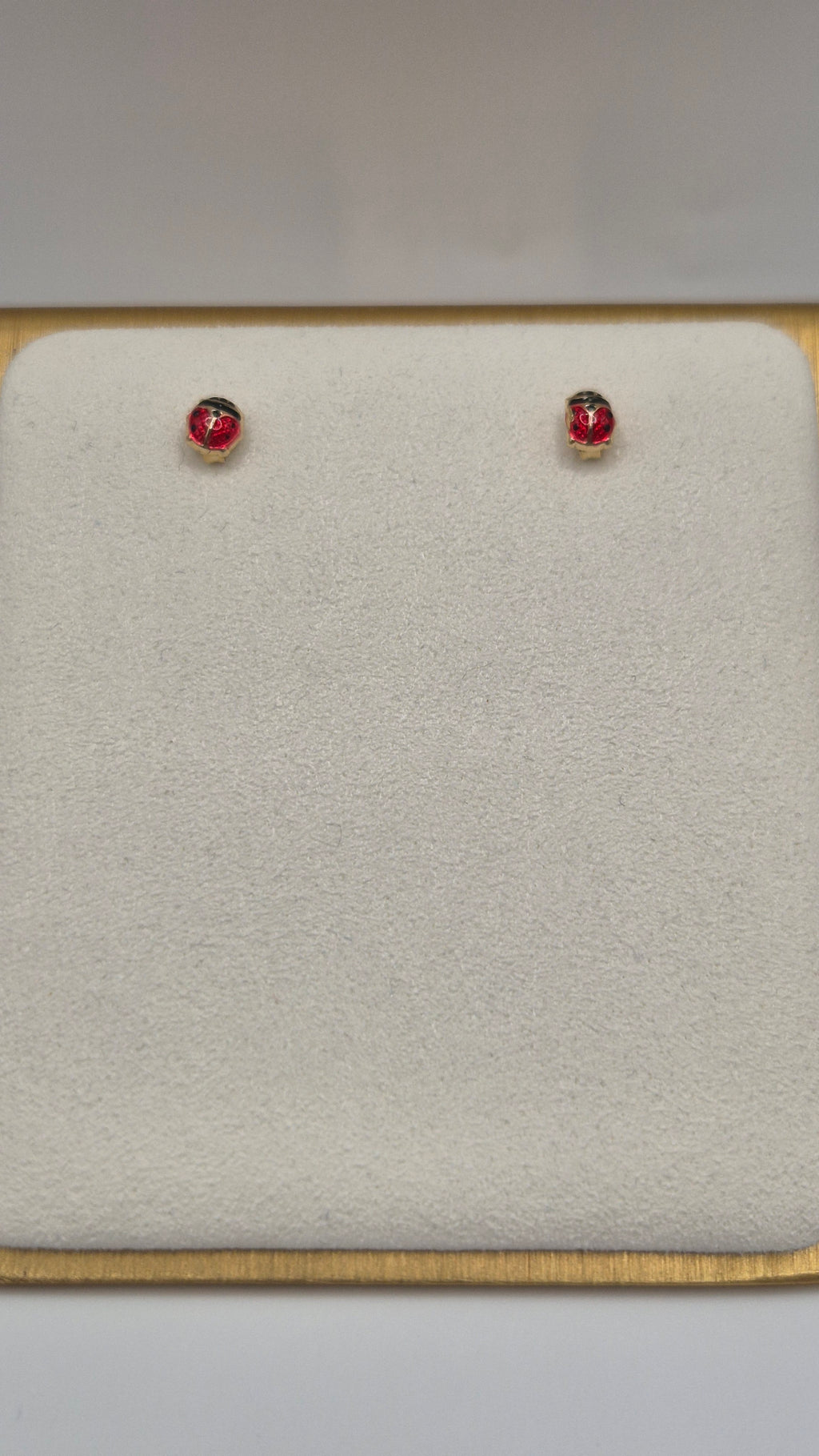 9ct gold ladybird earrings