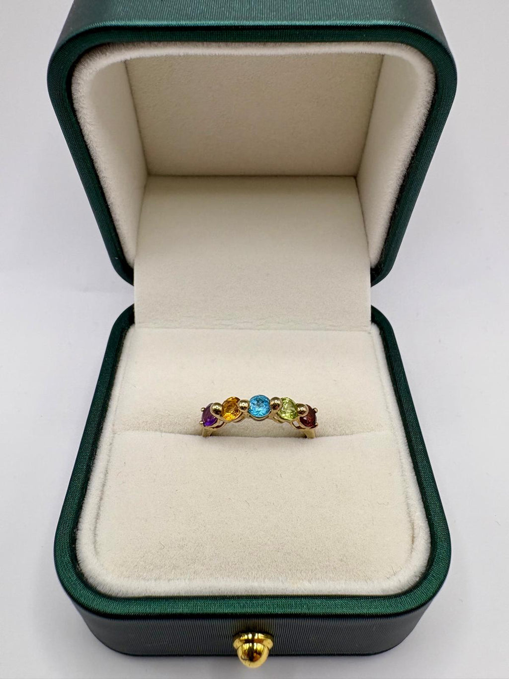 9ct gold multigem ring