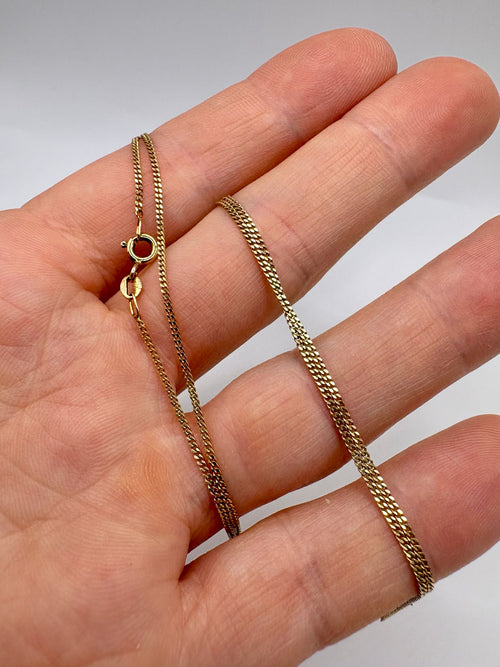 9ct gold 18inch chain