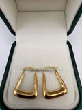9ct gold creole earrings