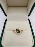 9ct gold sapphire ring