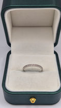 9ct white gold diamond half eternity ring