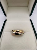 9ct tri gold Russian band