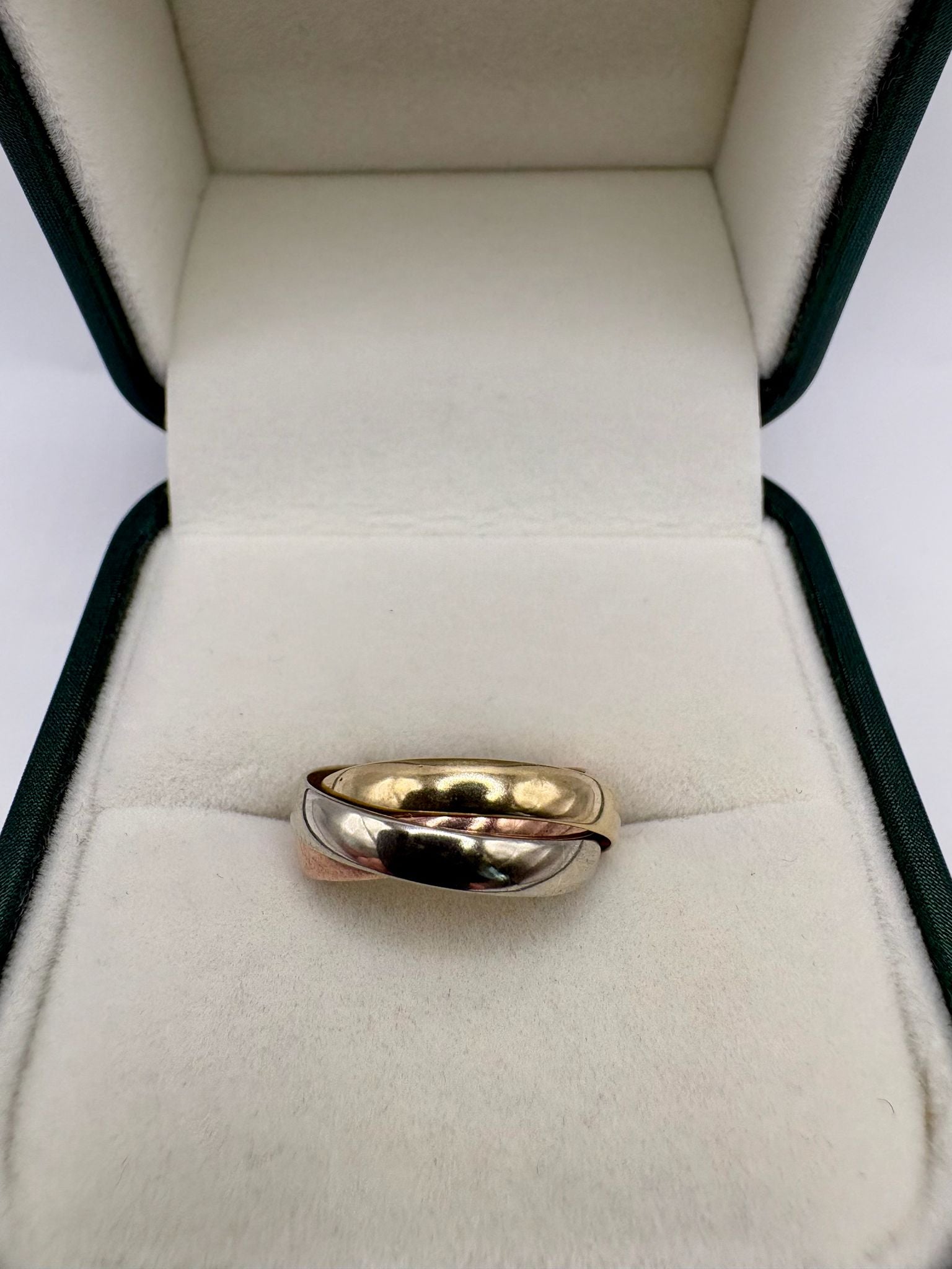 9ct tri gold Russian band