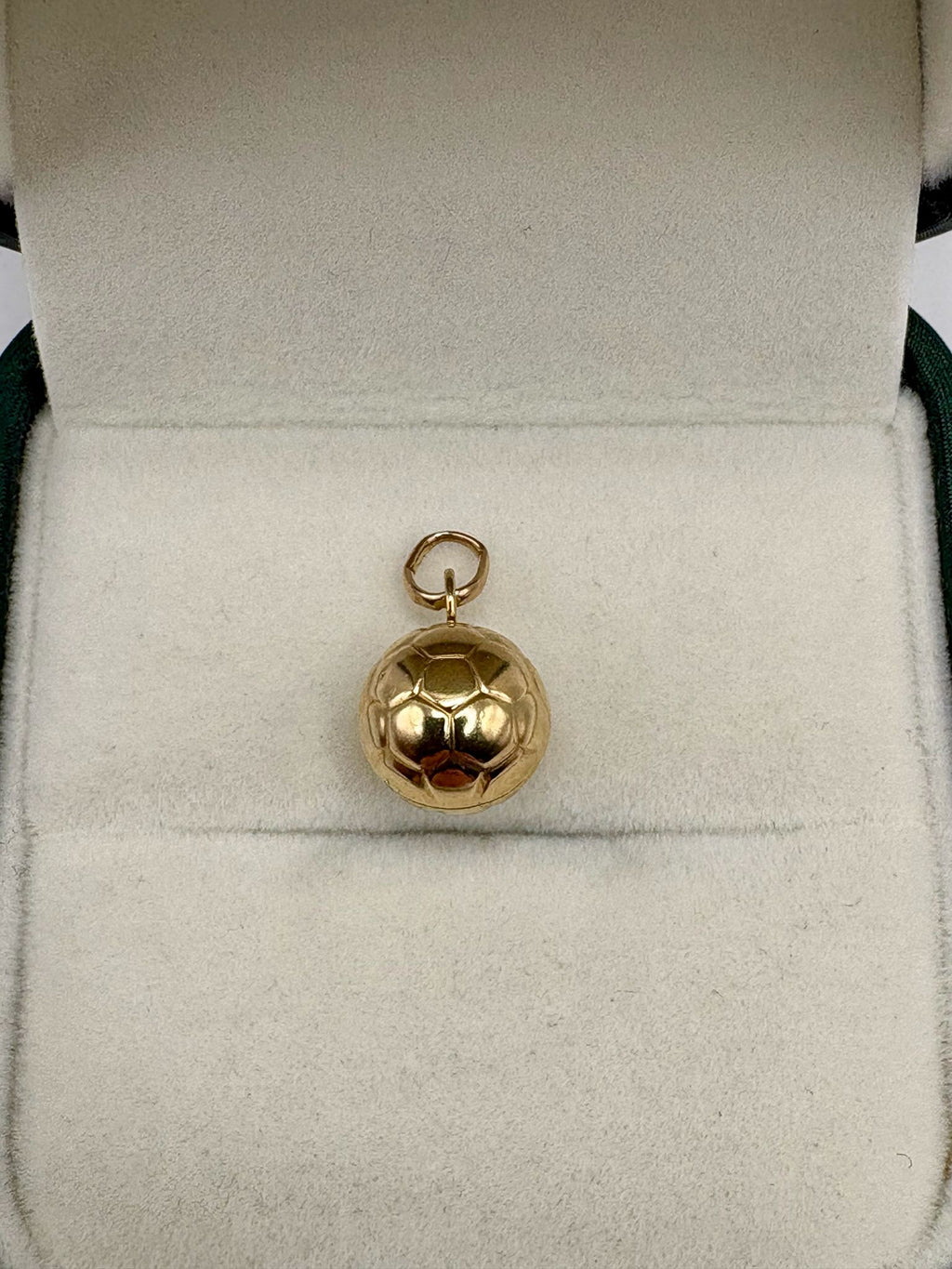 9ct gold football charm