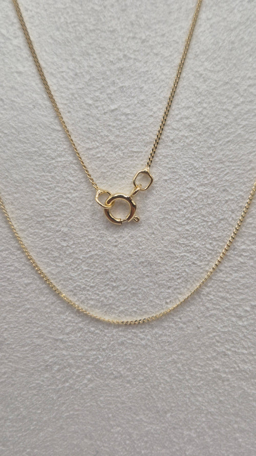 9ct gold 16 inch curb chain (1)
