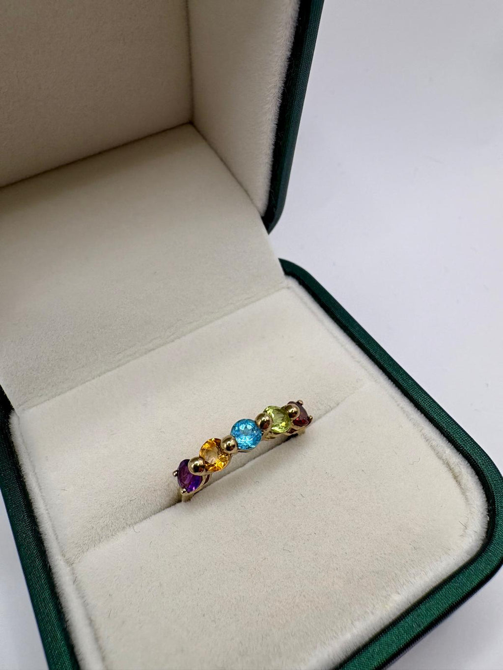 9ct gold multigem ring