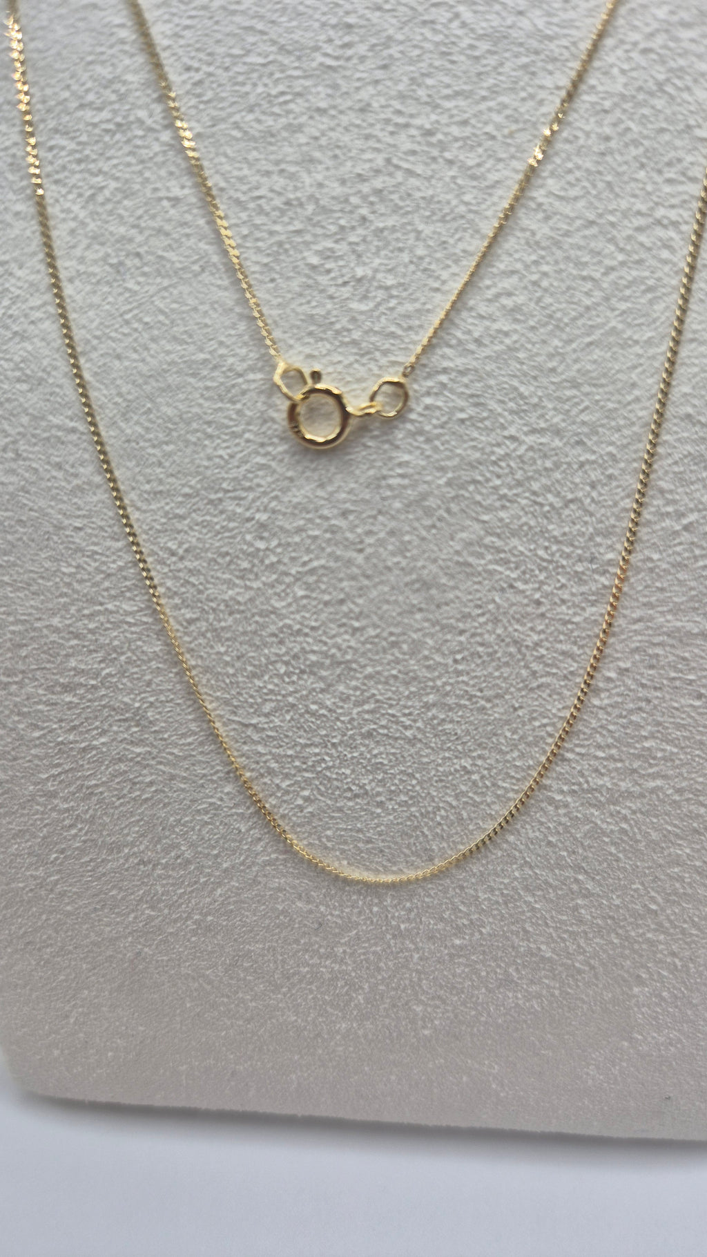 9ct gold 18 inch curb chain (2)