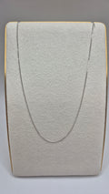 9ct white gold 18 inch curb chain (4)