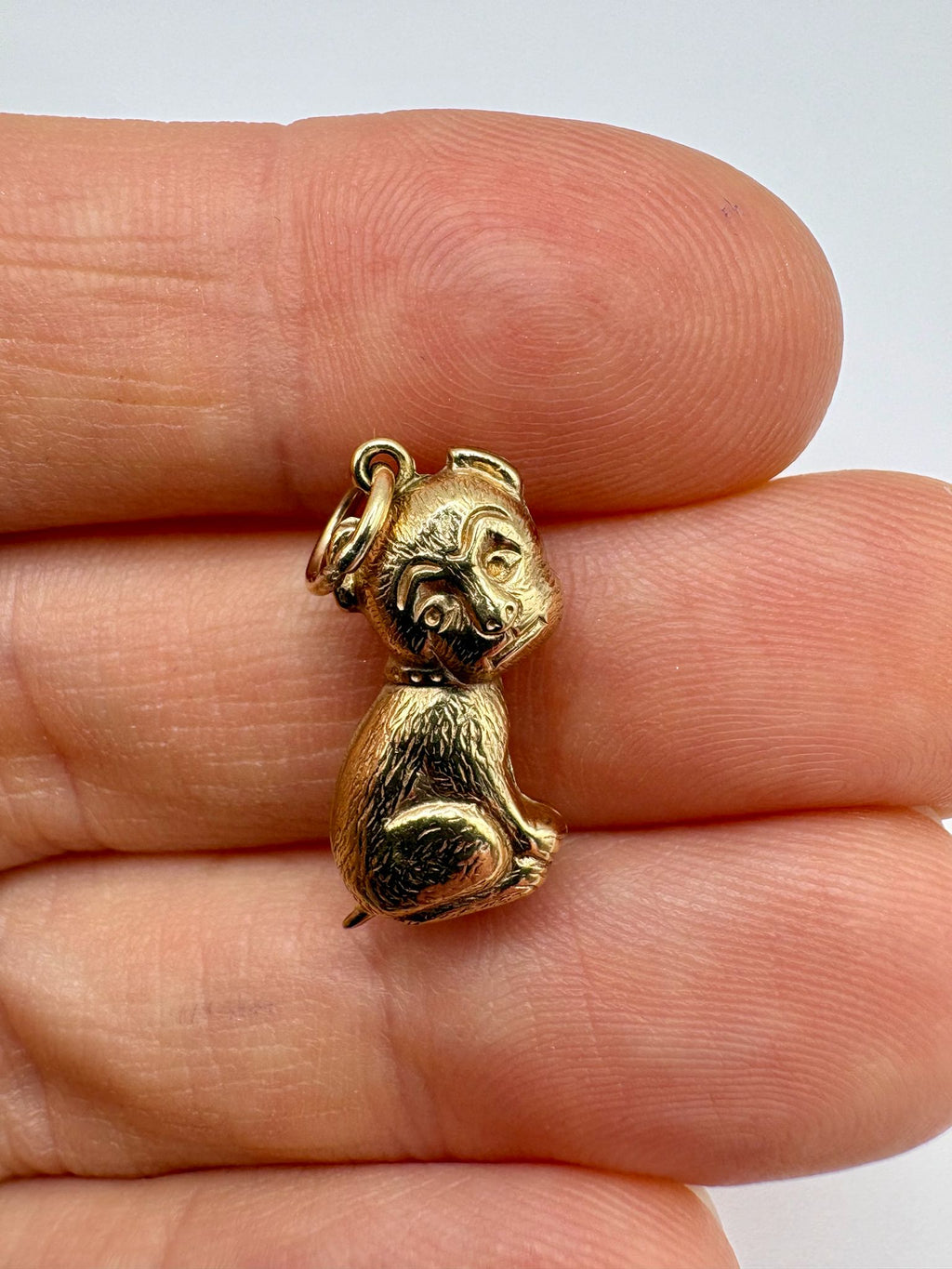 9ct gold dog charm
