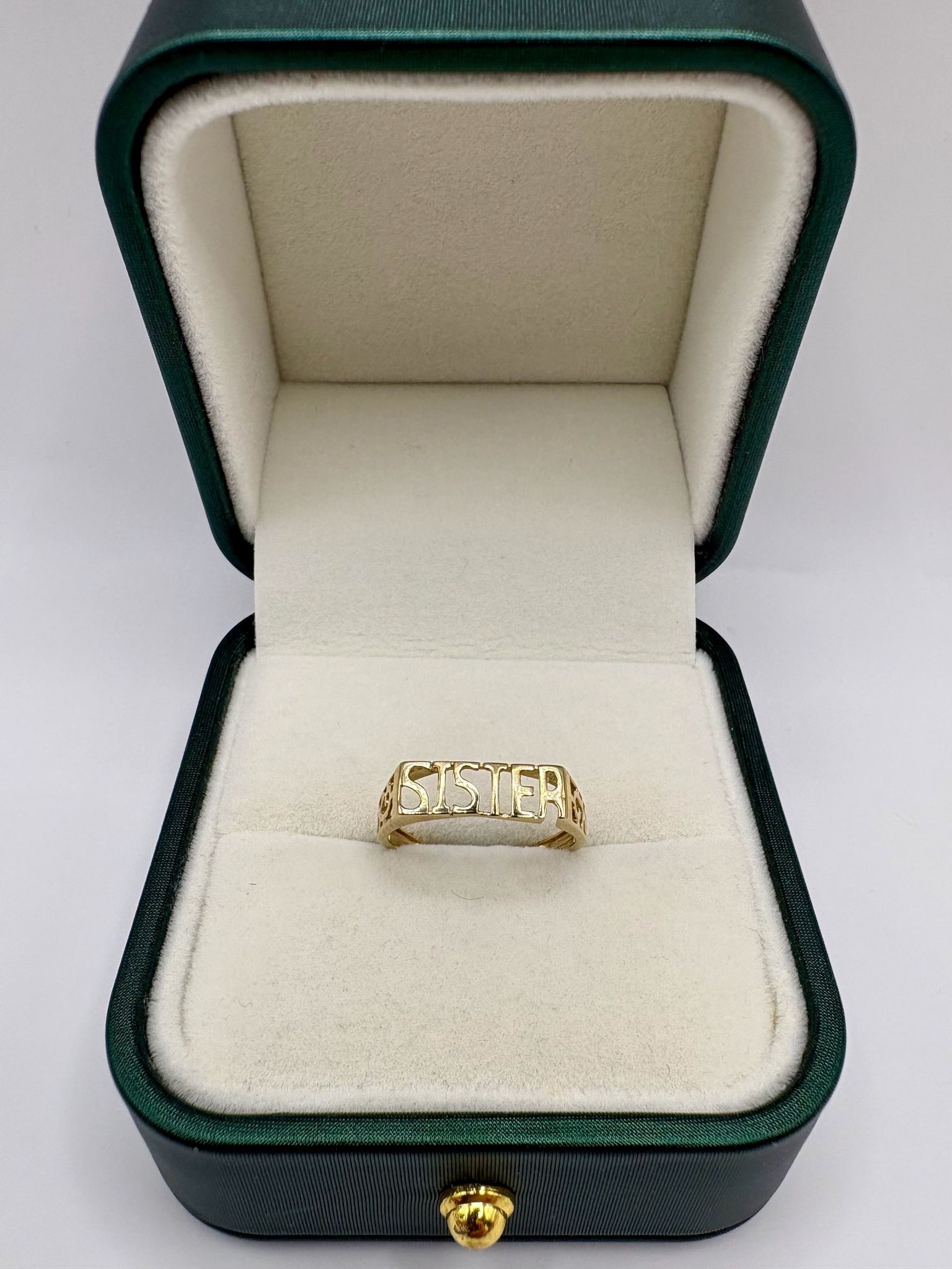 9ct gold sister ring