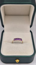 9ct gold amethyst ring