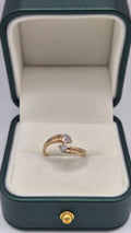 9ct gold heart diamond ring
