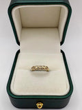 9ct gold diamond half eternity ring