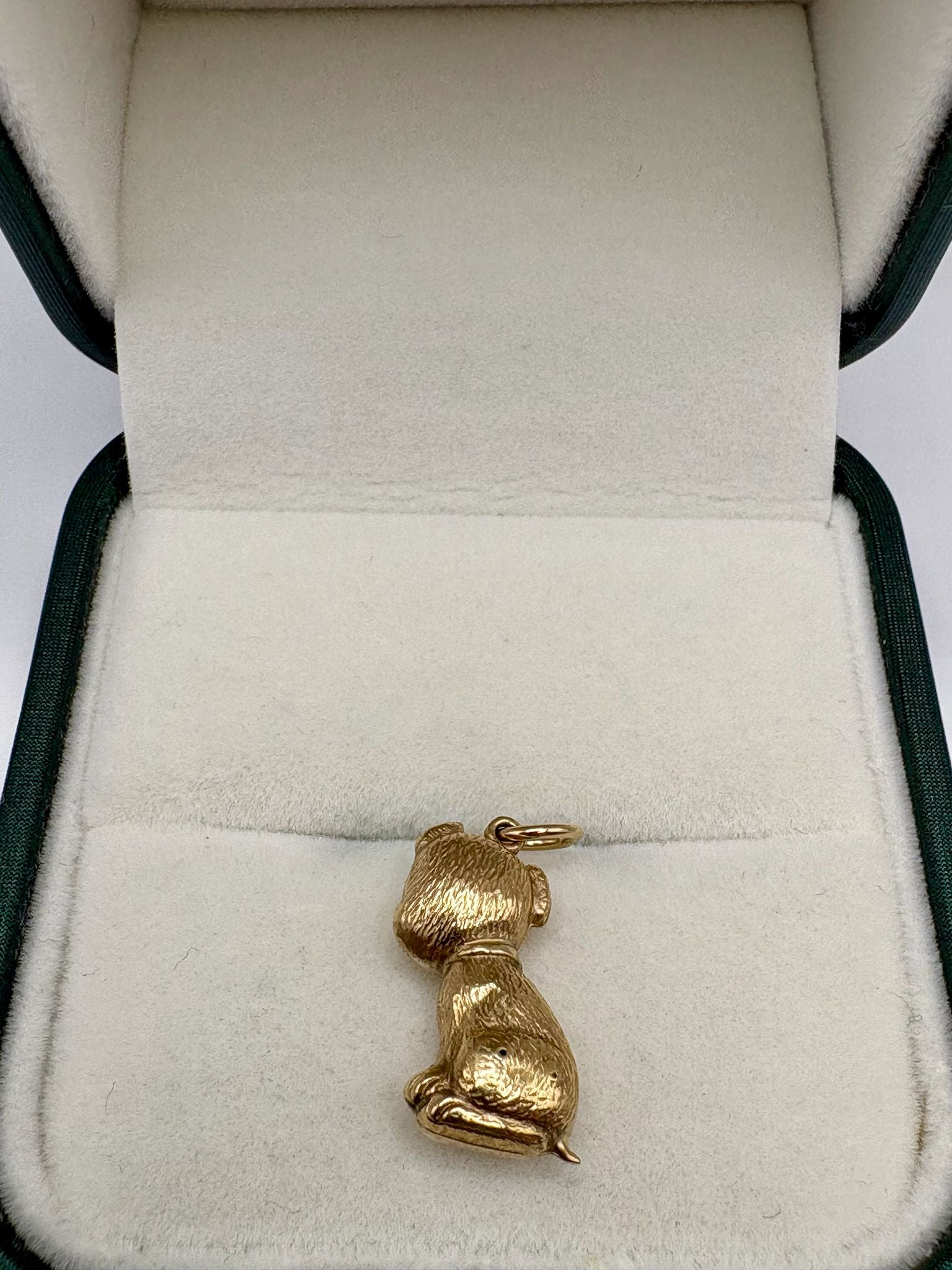 9ct gold dog charm