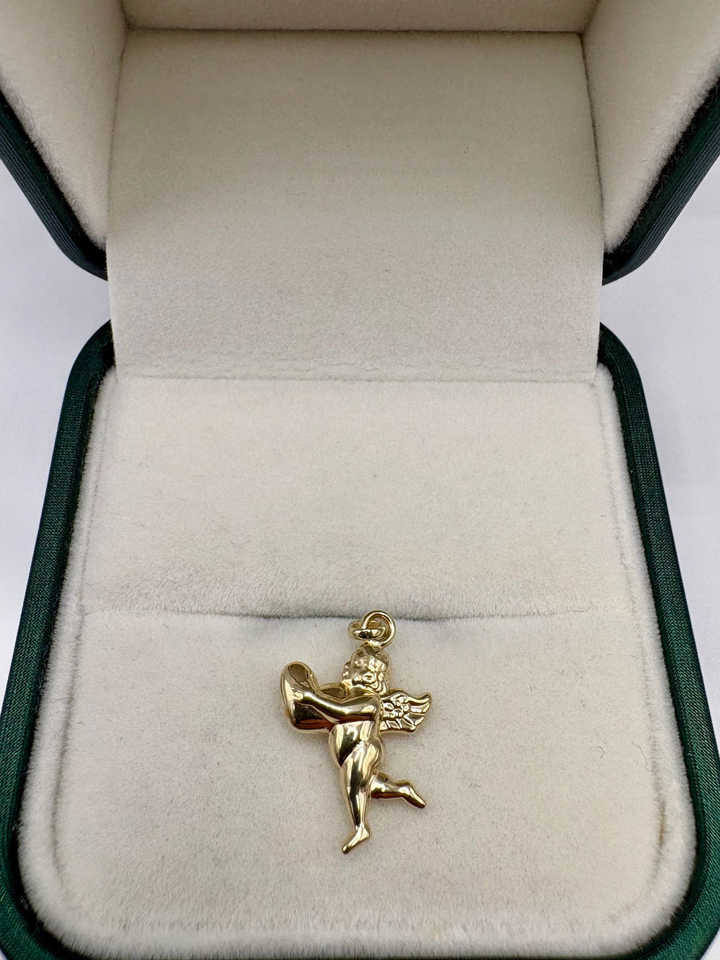 9ct gold cherub charm