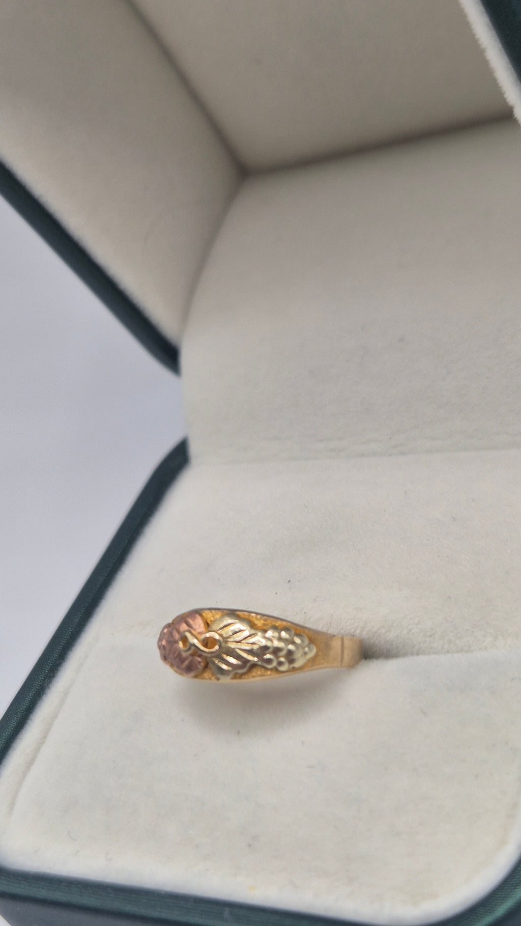9ct gold two tone infinity ring