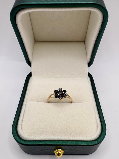 9ct black spinel ring