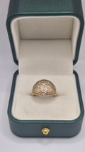 9ct gold dome ring