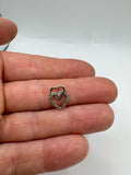 9ct white gold diamond heart pendant