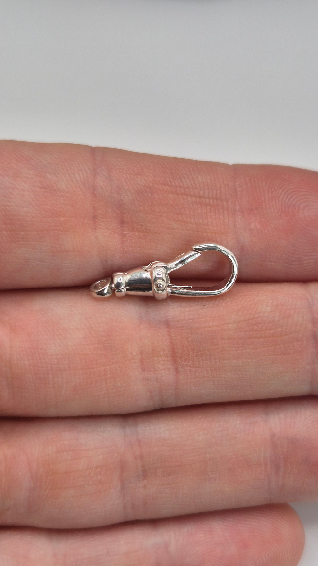 Silver swivel dog clip 20mm