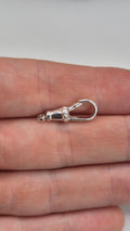 Silver swivel dog clip 20mm