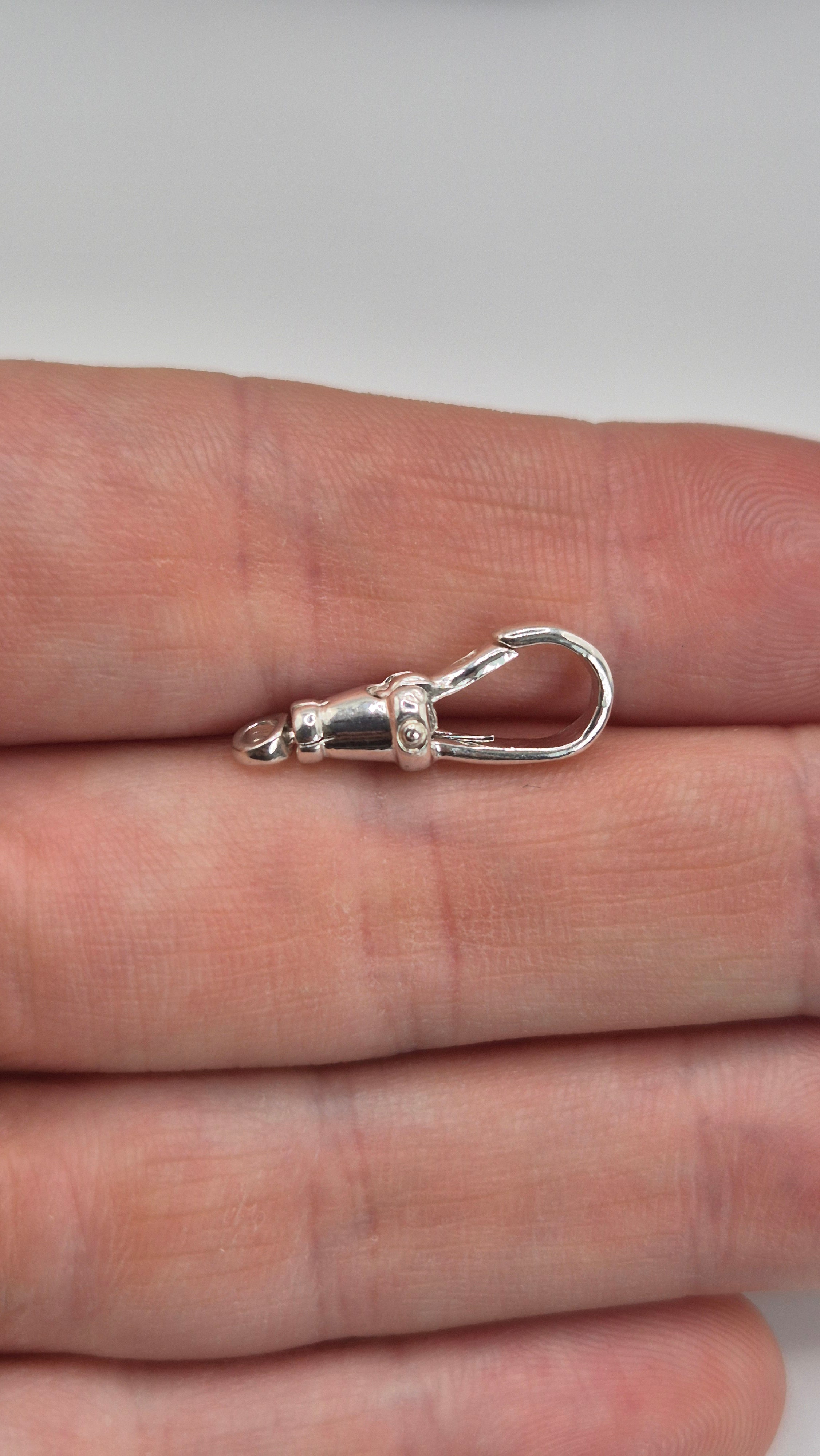Silver swivel dog clip 20mm