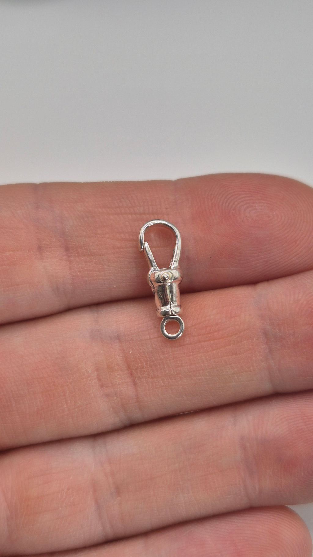 Silver swivel dog clip 18mm