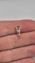 Silver swivel dog clip 18mm